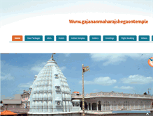 Tablet Screenshot of gajananmaharajshegaontemple.com